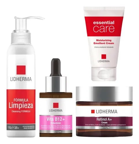 Rutina Skincare Dia Noche Piel Seca Antiage Retinol Lidherma