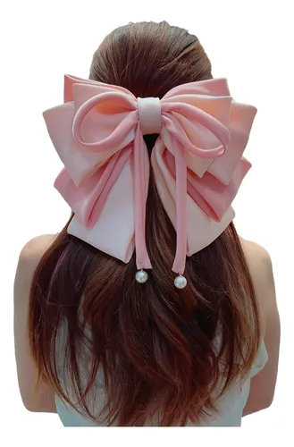 Fashionable Hiarpiece Bows Hair Clip Large Ribbon Hairpin 6ee717114-a