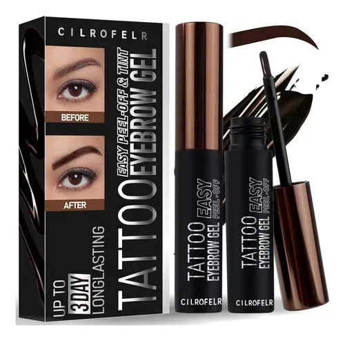 Gel Tatuaje Para Cejas Cilrofelr Dark Brown 2 Pack