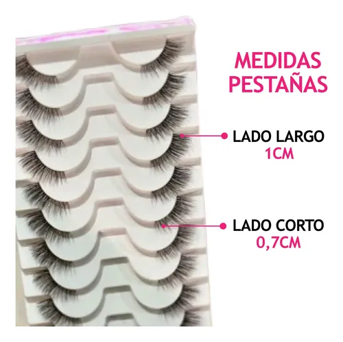 Pestañas 3d Postizas Corner Lashes Esquineras Nathacha Nina