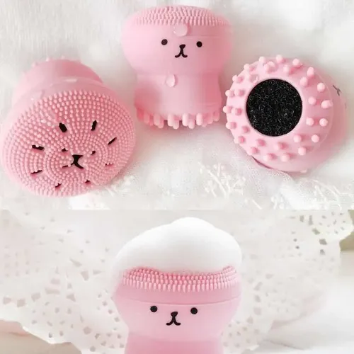 Limpiador Facial Manual Exfoliante Cepillo Silicona Masajea
