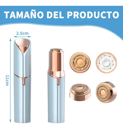 . Depiladora Facial Eléctrica Recargable Usb Con Luz Led, .