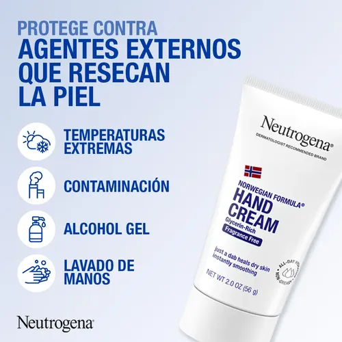 Crema Hidratante Para Manos Neutrogena Fórmula Noruega Crem