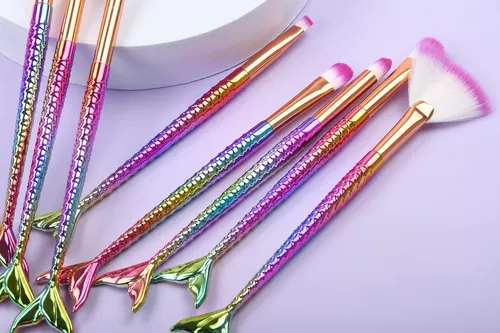 Set De Brochas De Maquillaje Tenmon Mermaid Eye, 10 Unidades