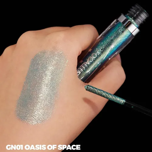 Máscara Con Purpurina Para Pestañas, Color Verde Sirena, Sua Mermaid Green / Blue Shimmer