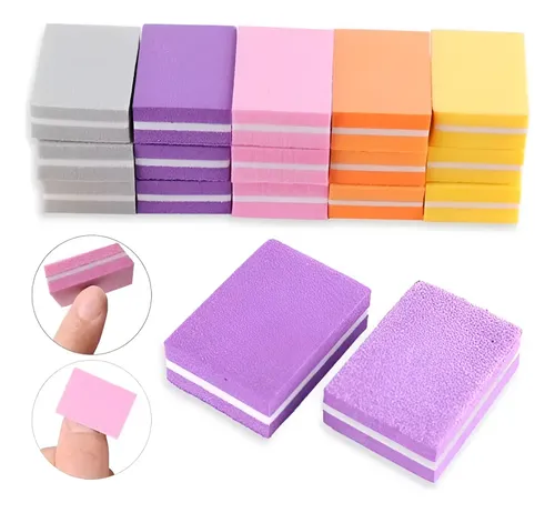 Lima De Uñas Mini Sponge 100/180 Rectangular X25 Unid