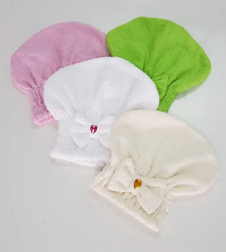 Cofia Turbante Gorro Moño Baño Toalla 100% Algodon Modenna