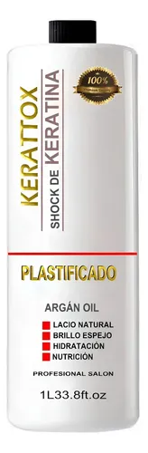 Shock De Keratina Brasilero 1 Litro Extra Brillo 3d Argan