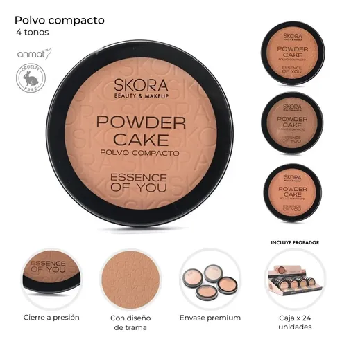 Polvo Compacto Powder Cake Essence Of You Skora 4 Tonos