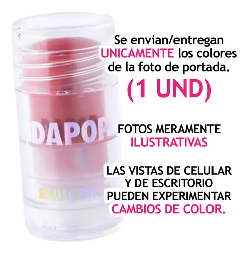 Rubor En Barra Cremoso Blush Stick Dapop