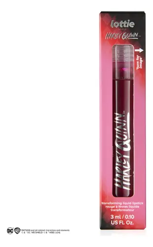 Labial Lottie London Lipstick Harley Quinn Brillante Glitter Killin It