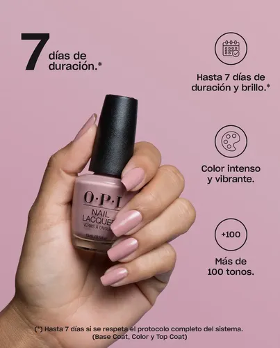 OPI Nail Lacquer – MACHU PEACH-U Esmalte Tradicional 15mL