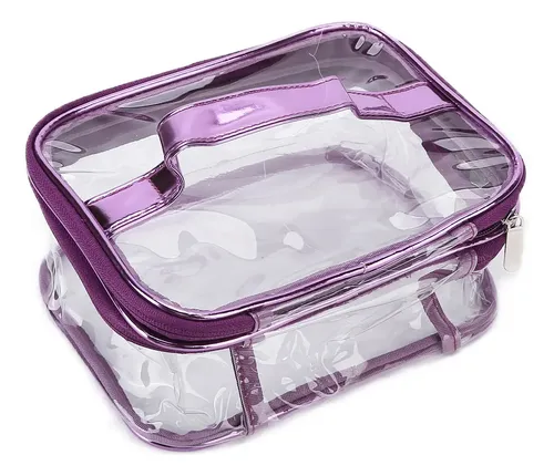 Bolsa Cosmética Portátil De Pvc Transparente Para Maquillaje