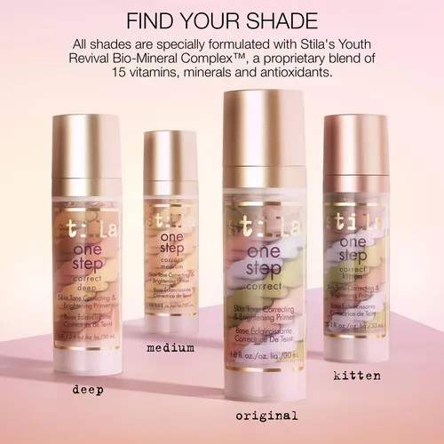 Sérum Facial Primer Stila One Step, Corrector De Color, 30 M