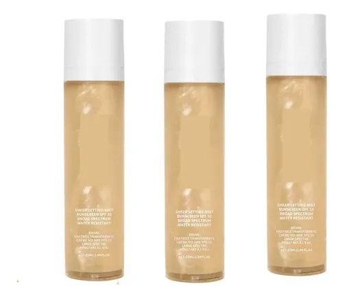 Spray Protector Hidratante Fijador Maquillaje,75ml,3unidad