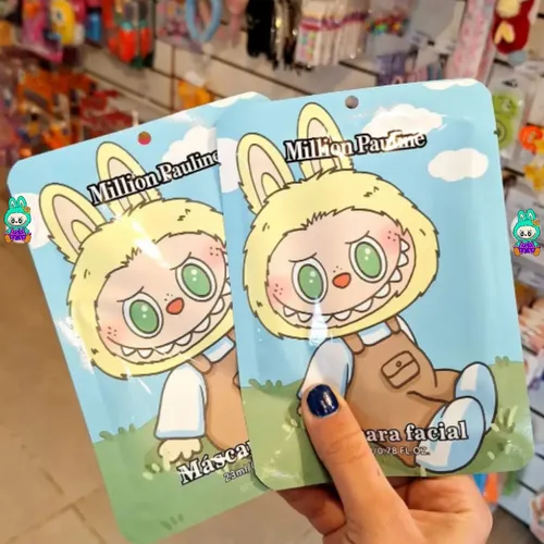 Spa Facial Para Niñas Pack X3 Mascarillas Labubu