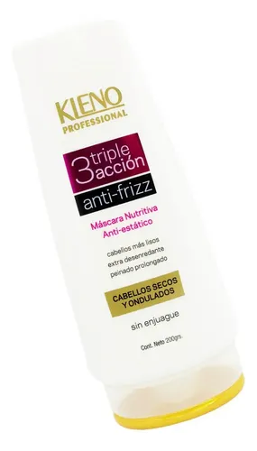 Kleno Triple Accion Mascara Anti Frizz Sin Enjuague X2