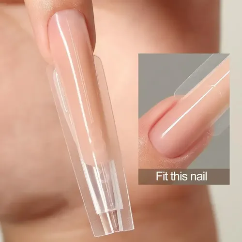 Molde Doble Cara Para Uñas,extensión Sin Papel,abs Flexible