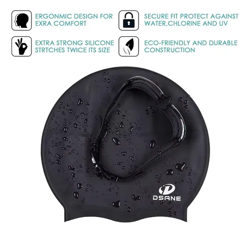 Gorro De Bano Extra Grande Dsane Para Mujer Y Hombre, Esp…
