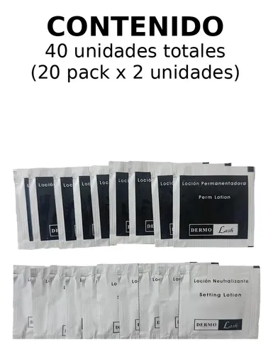 Mini Kit Dermo Lash Crema Permanente Y Neutralizante X 20u