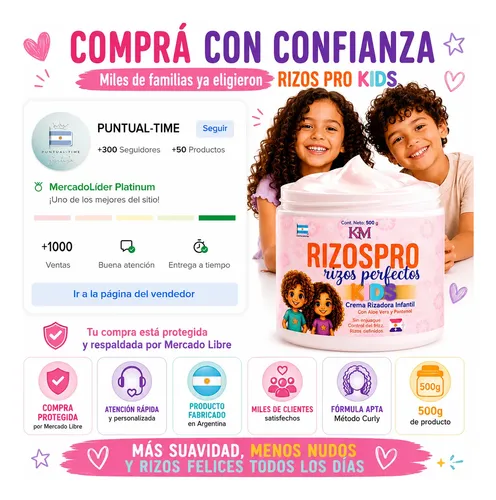 Crema Rizadora Infantil Apta Metodo Curly Control Friz Arlex