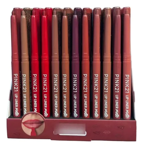 Pink 21 Delineadores De Labios Lip Liner Matte Color Tono 1