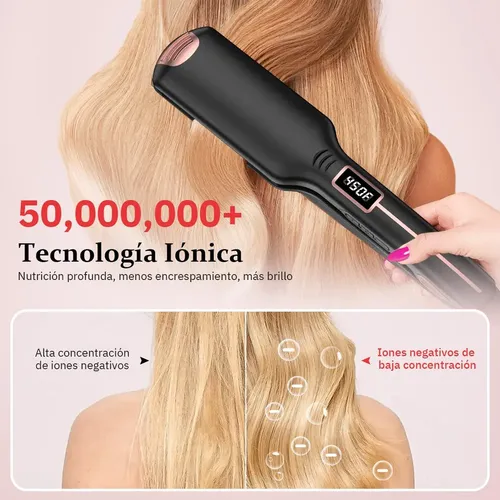 Plancha De Cabello Infrarrojos Profesional Alaciadora C/ Lcd
