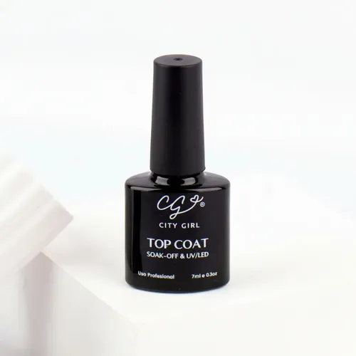 Top Coat City Girl 7ml Uv/led Brillo Profesional