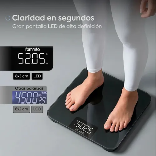 Bascula Isora Digital Con Bluetooth Moderna Minimalista