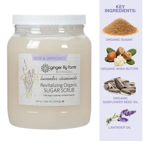 Exfoliante De Azúcar Revitalizante Ginger Lily Farms 1,89 L