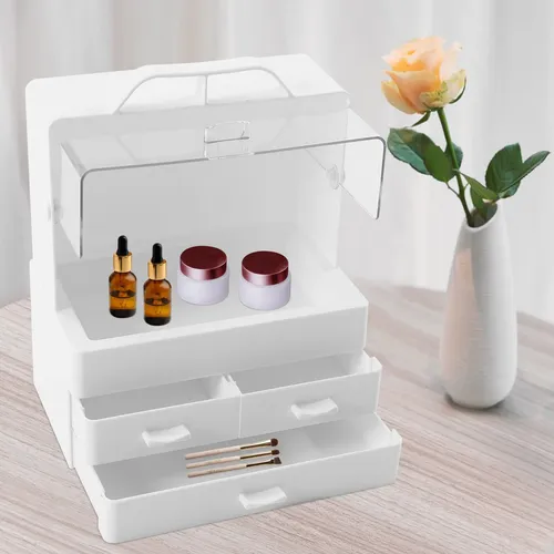 Caja Organizadora De Maquillaje Almacenamiento De Cosmeticos
