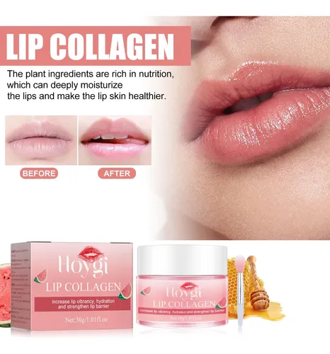 Mascarilla Labial Compacta Con Sabor A Sandía Hoygi: .