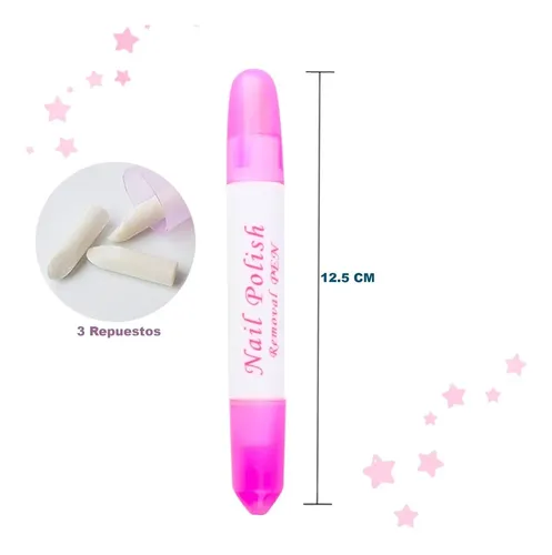Lapiz Corrector Removedor Esmaltes X2 Uñas Esculpidas