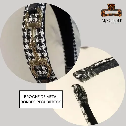 Vincha De Pelo Con Broche De Metal Negro