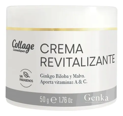 Crema Facial Revitalizante Malva Cicatrizante Collage 50g Momento De Aplicación Día/noche Tipo De Piel Todo Tipo De Piel