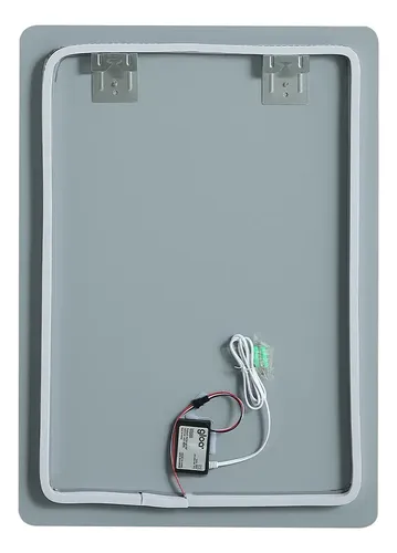 Espejo Led 70x50cm Botón Frontal Luz Led Vertical **outlet**