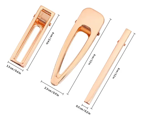 ..50pcs Clips De Pelo Metálicos Para Hacer Epoxy..