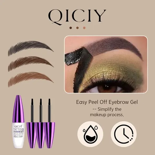 Gel Para Cejas Easy Peel Off, 3 Unidades, Gel Para Cejas Qic