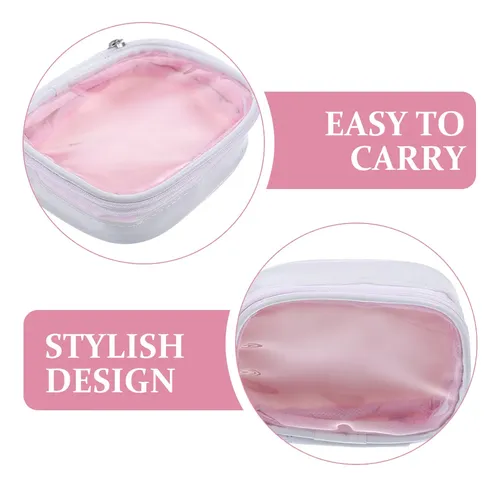 Set De 4 Bolsos De Viaje Para Maquillaje Con Cierre Para Muj