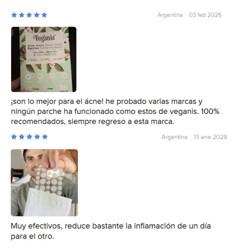 Veganis Acné Parches Invisibles Por 36 Unidades Tipo De Piel Acneica