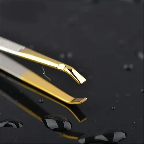 Pinzas De Maquillaje Para Cejas, 5 Unidades, Acero Inoxidabl