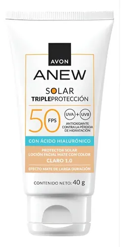 Avon Anew Protect Solar Claro 1.0 Facial Fps50 C/hialuronico