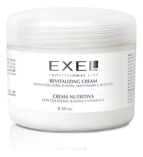 Crema Facial Exel Nutritiva Colageno Elastina Y Vita E 500ml