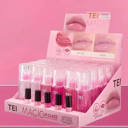 Magic Lip Glaze Labial Gloss Tei Cosmetica Ph Cambia Color