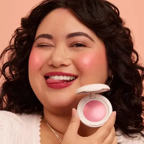 Rubor Polvo Chispeante Nude Mauve Hope Rare Beauty Cruelty Free