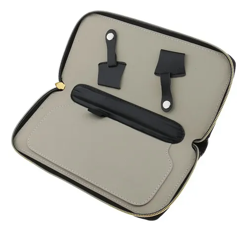 Cuero Tijeras Para El Cabello Tijeras Peines Bolsa Z