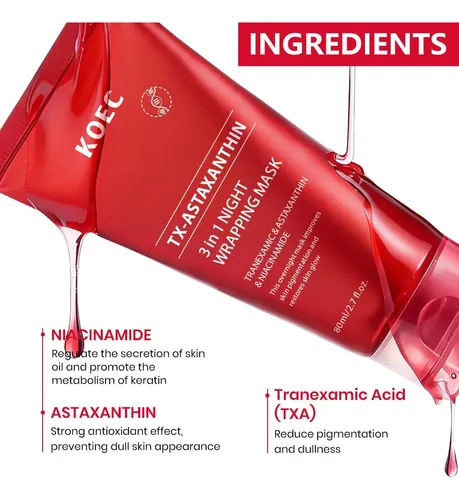 Mascarilla Facial Nocturna Koec Tx-astaxanthin 3 En 1 80ml