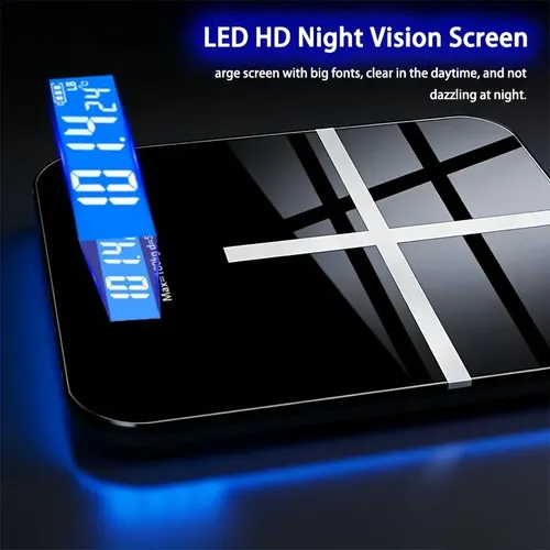 Báscula Corporal Bluetooth Carga Usb Diseño Lindo Weighing Scale