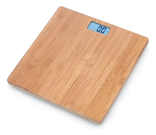 Balanza Digital Personal Silfab Bamboo Hasta 180kg Be207