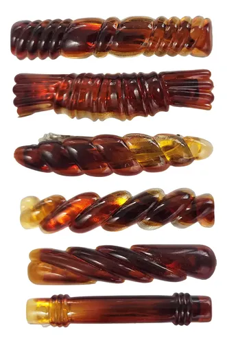 Hebilla Broche De Pelo Acrílico Varios Diseños Pack X12